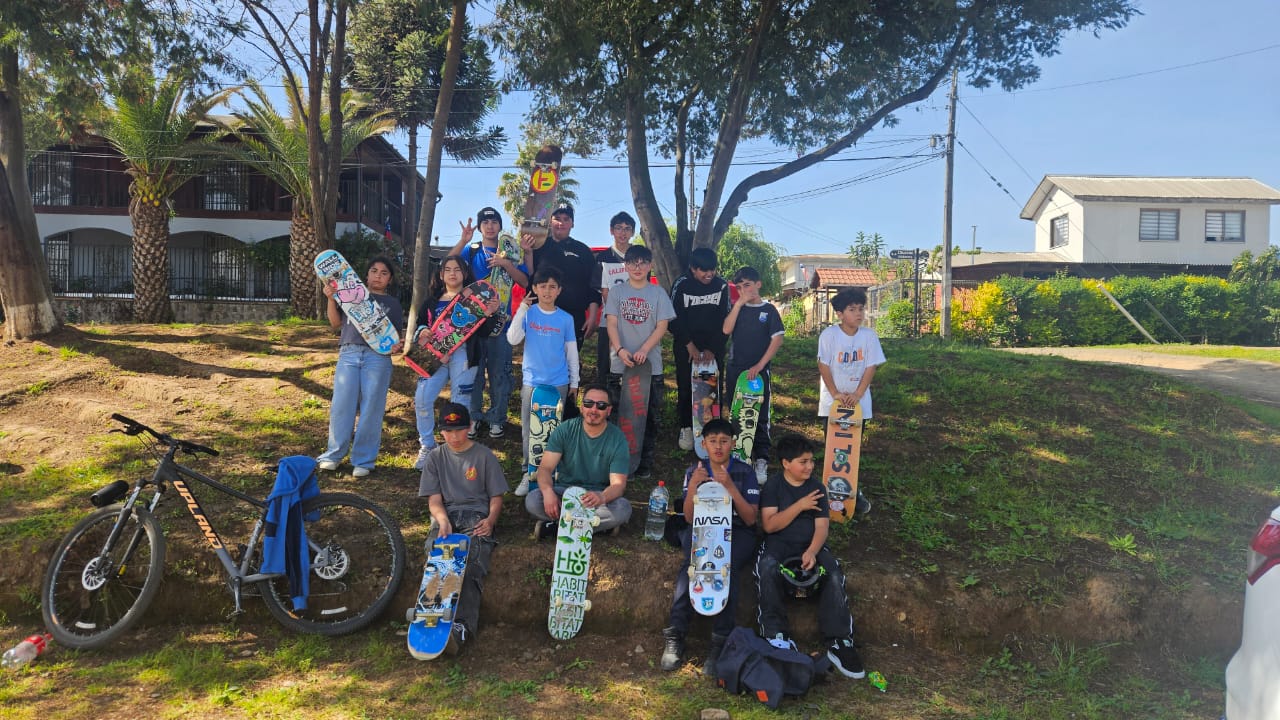 Tabla skate en acción